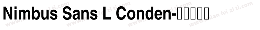 Nimbus Sans L Conden字体转换